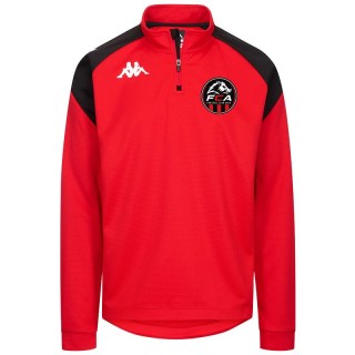 Sweat 1/4 zip Lovato Rouge/Noir