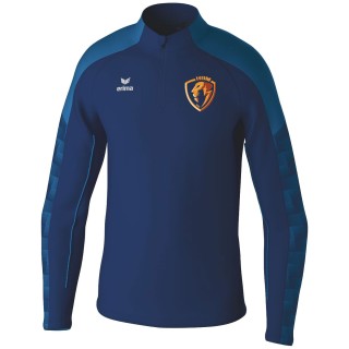 Sweat 1/2 zip d'entraînement Evo Star New marine/Bleu mykonos