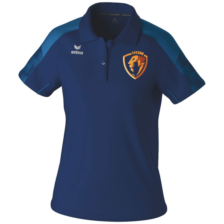 Polo Evo Star Femme New marine/Bleu mykonos