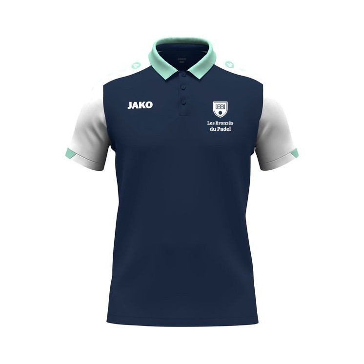 Polo Dynamic Jr Marine/Blanc/Menthe