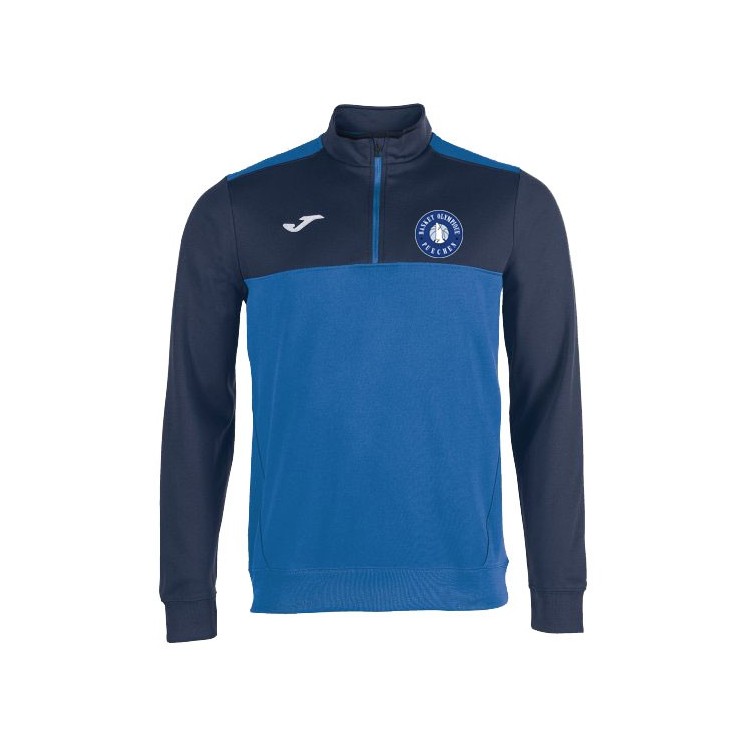 Sweat 1/4 zip Winner Bleu roy/Marine foncé