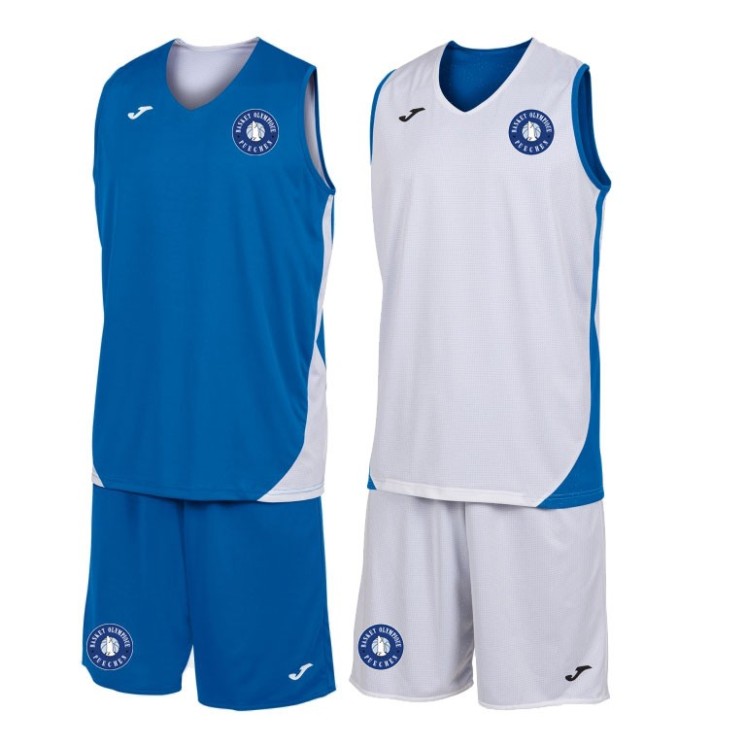 Ensemble réversible Kansas Bleu roy/Blanc