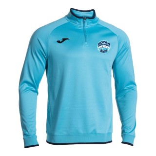 Sweat 1/2 zip combi Premium Turquoise fluo/Marine