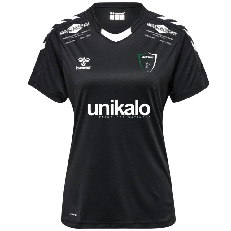 Maillot d'échauffement Jr Noir/Blanc