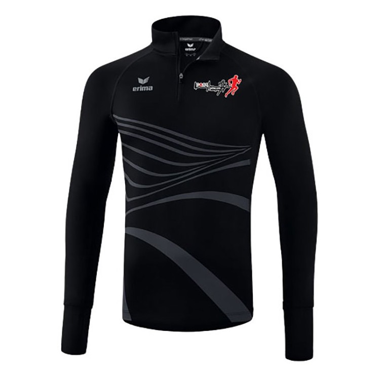 Sweat col montant Racing Noir