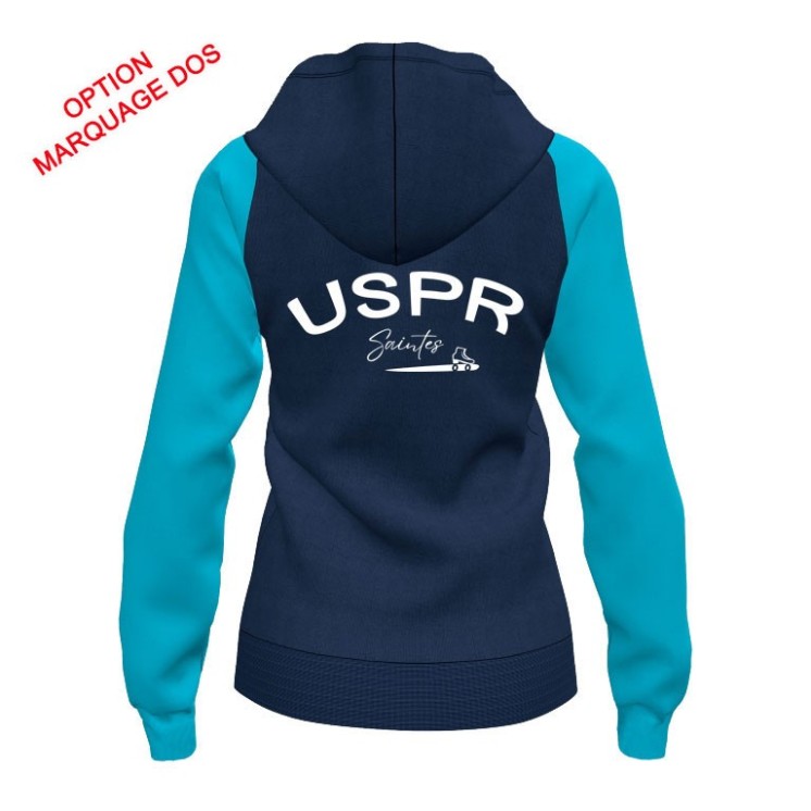 Veste à capuche Academy IV Femme Marine/Turquoise