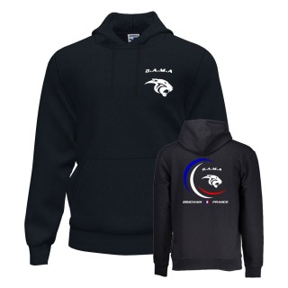 Sweat à capuche Montana Jr Noir