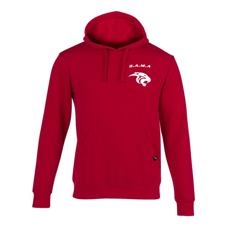 Sweat à capuche Montana Rouge ( coupe homme )
